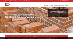 Desktop Screenshot of murer-frederiksberg.dk